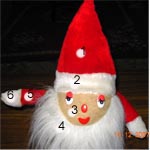 template for softtoys santa