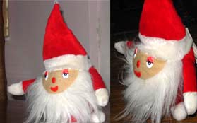 template for softtoys santa