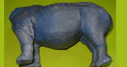 Rhinoceros Paper Model