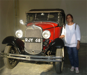 details of vintage cars