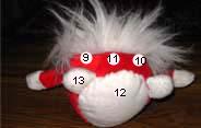 template softtoys santa